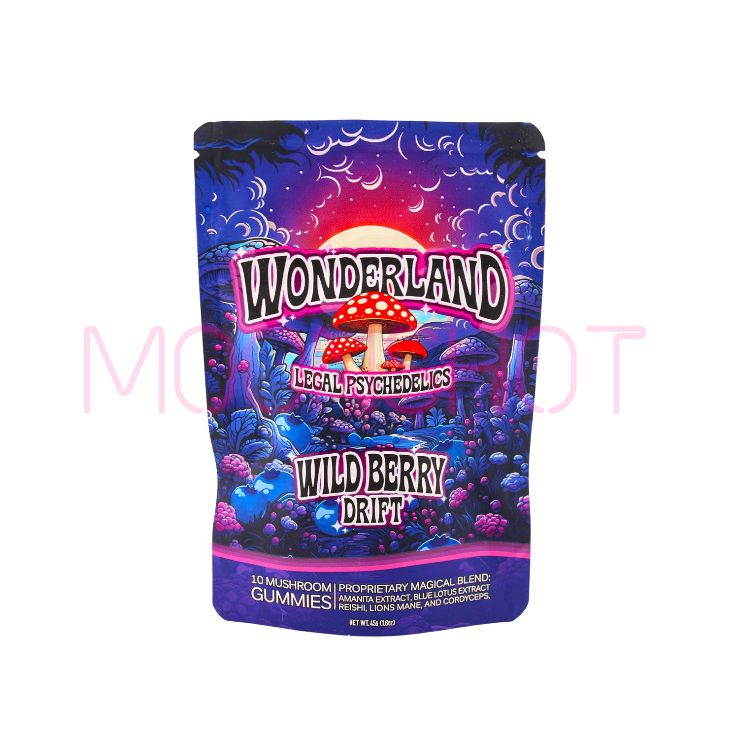 Wonderland Amanita Blend Mushroom Gummies / Wild Berry / 10x Gummies ...